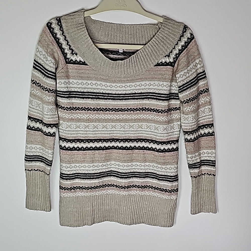 Kismet large scoop neck long sleeve sweater